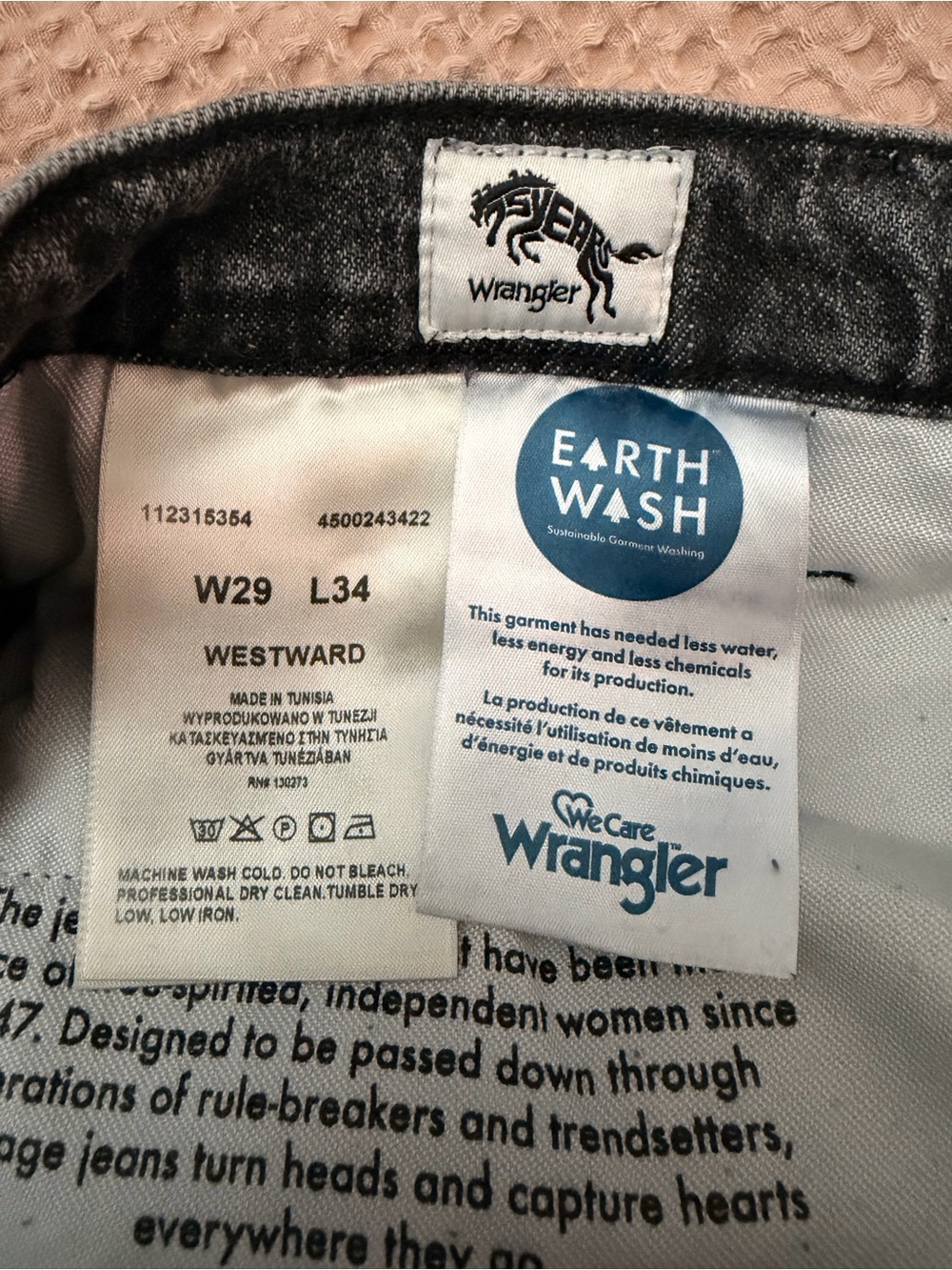 Wrangler Women's Boot Cut Jeans in Washed Black - Picture 5 of 5